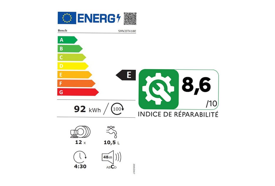 Lavevaisselle intégrable BOSCH SMV2ITX18E
